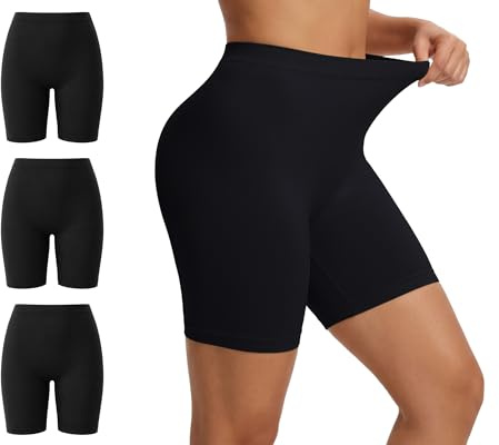 LOFIR Pantaloncini Corti Antisfregamento da Donna: Culotte Sottogonna Boxer Senza Cuciture - Vita Alta sotto Gonna e Vestito per Yoga Cycling Estate