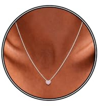 Meteorstarry Kette Silber 925 Damen,Halskette Sterlingsilber mit Klein Cubic Zirkonia Herz Anhänger,Personalisiert Wasserfest Boho Silberkette Schmuck Geschenk für Mädchen Frauen Freundin