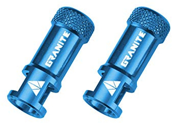 Granite Juicy Nipple Valve Cap with Valve Core Removing Function, Easy to Use Bike Tire Caps Dust Covers, Durable Alloy Tire Valve Cap (Blue)