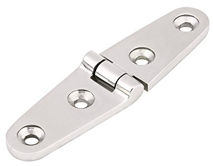 Keenso Marine Karbine Scharnier, Boot Edelstahl Türscharnier Bootskabinentür Luke Edelstahl Scharnier für Deckel, Luken, Fächer und Türen (103 * 27)