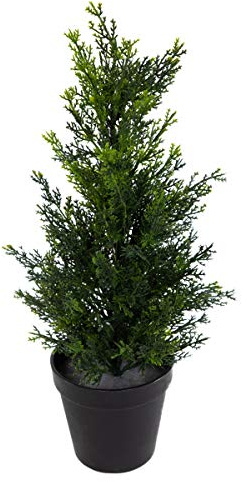 Seidenblumen Roß Zeder/Konifere Natura 45cm LA künstliche Pflanzen Baum Kunstpflanzen Kunstbaum Thuja Zypresse