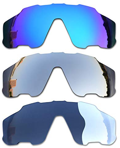 SOODASE Pour Oakley Jawbreaker Des lunettes de soleil 3 Paires Verres de remplacement polarisés