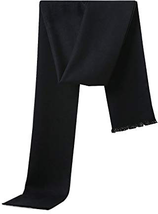 LumiSyne Warmer Wollschal Für Herren Winter Geschäft Lässiger Sstil Klassischer Unifarben Schal Einfarbige Schal Weiche Kaschmir Langer Schal Mit Quaste