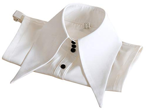 Elegtiskas Abnehmbarer Dickey Kragen Bluse Halbes Hemd Falscher Kragen für Damen und Mädchen