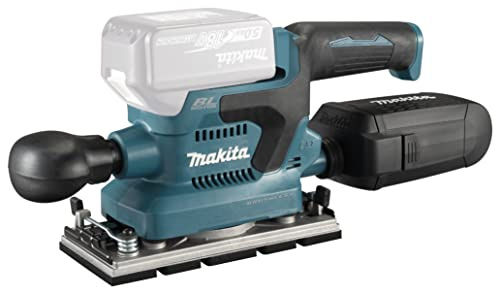 Makita DBO380ZJ Cordless Orbital Sander 18 V (Without Battery, Without Charger) in MAKPAC, Petrol Blue