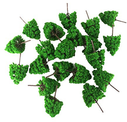 misppro 25PCS Modello di Plastica Alberi N Gauge Ferrovia Forniture Treni Layout Scenario