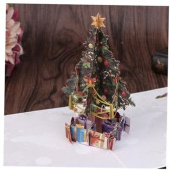 Operitacx Weihnachtskarten Pop-up Grußkarten aus Papier für Feiertage Neujahr Geschenkkarten Festtagskarten