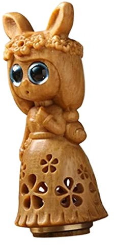 ABOOFAN Kreative Holzfigur Mädchen Anhänger Niedlicher DIY Schlüsselanhänger Aus Hochwertigem Holz Vielseitig Einsetzbar Für Schlüssel Und