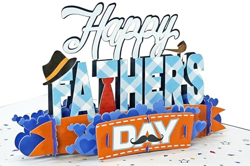 CUTPOPUP Alles gute zum Vatertag - Vatertag Karte, Geburtstagskarten für Männer, Geburtstagskarte Mann, Geburtstags-Pop-Up-Karte, 3D-Grußkarte, Schönen Vatertag (HPFD24) US8-SD209DE