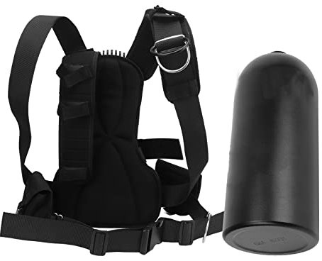 Dilwe Tauchflaschen-Rucksack, Hochschwerer Aluminium-Silikon-Tauchflaschenhalter-Rucksack, Verstellbar, Zum Tauchen, Schwimmen, Unterwasserausrüstung (3L