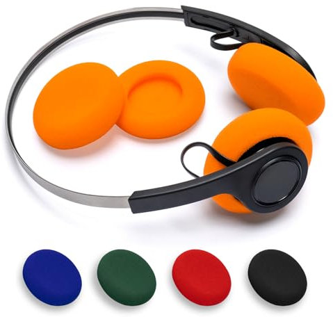 Voarmaks Cuscinetti auricolari di ricambio in schiuma per cuffie JLAB Rewind, Rewind 2 wireless retrò, comode coperture di ricambio in spugna ad alta densità