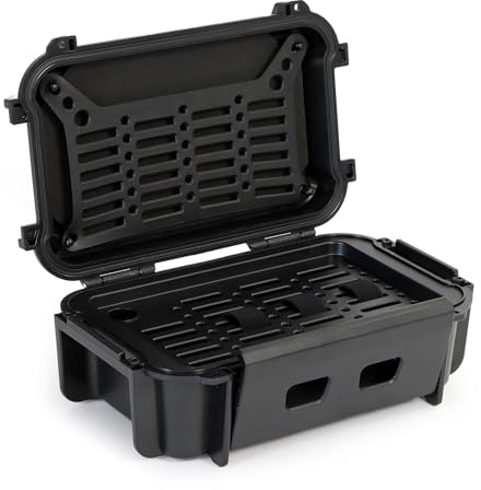 Wiltec Universalkoffer 28,2 x 17,8 x 9,95 cm, wasserdichter Transportkoffer, Schutzkoffer aus ABS, Koffer mit sicherem Verschlussmechanismus