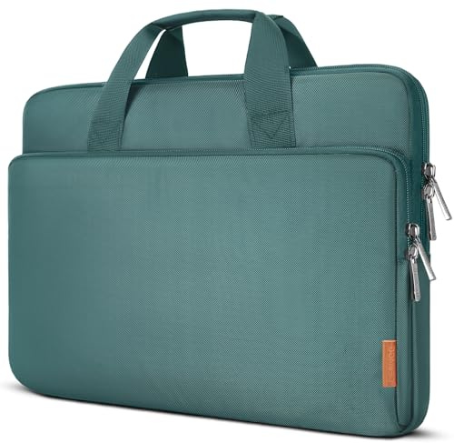 DOMISO 16 Zoll Wasserdicht Laptop Tasche Sleeve Case Notebook Hülle Schutzhülle für 16 HP Pavilion Envy/ThinkPad IdeaPad/Dell/ASUS Vivobook,Grün