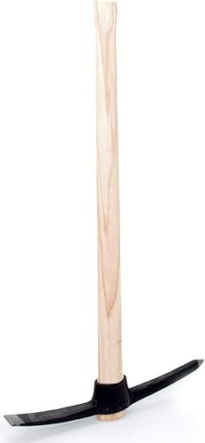 pokm toolsmarket – 2,5 kg Spitzhacke | Kreuzhacke mit Holzstiel – Robuste Hacke Pickel für Garten & Bauarbeiten | Gewicht 2500g | EU-Produktion