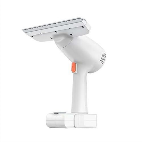 Window Vacuum Cleaner, Cordless Electric Window Cleaner Rechargeable Window Vacuum for Glass, Windows, Mirrors, Tiles, Shower Screens, Cars, White