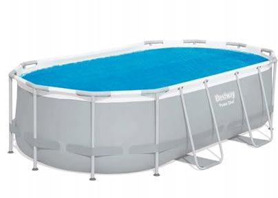 Solardecke für Ovalpool 549x274 cm Sheepmania Warmer 150 Mikron | Solarplane für Bestway, Intex Becken | Thermische Isolierung, Energieeinsparung