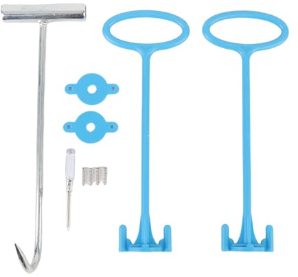 Gsycle Polle Skimmer Basket Himpe, Acciaio Inossidabile e plastica Piscina Universale Skimmer Basket Set per la rimozione dei detriti Tenere Le Mani sicure e pulite