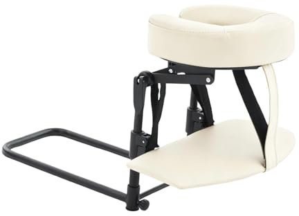 Harilla Massage-Set für Matratzenauflagen, höhenverstellbar, tragbar, komfortabel, multifunktional für Kosmetikliegen, Beige Weiß