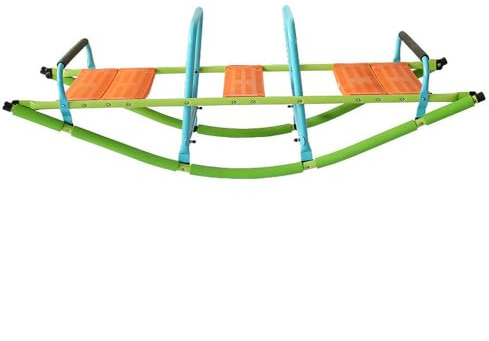 Outdoor Play Seesaw for Kids, Durable Metal Frame with Plastic Seat, Ideal for Toddlers and Children Ages 3-7