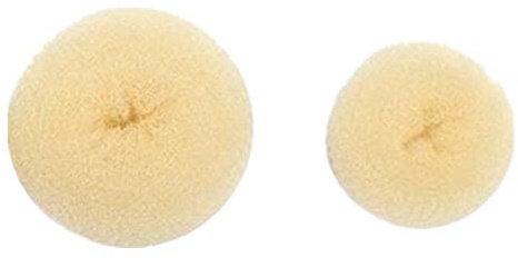 CareforYou® Haar-Dutt für Kinder, für Mädchen, Ballett, Donut-Form, Haarknoten, ringförmig, formender Schwamm, 2 Stück, klein und mittelgroß