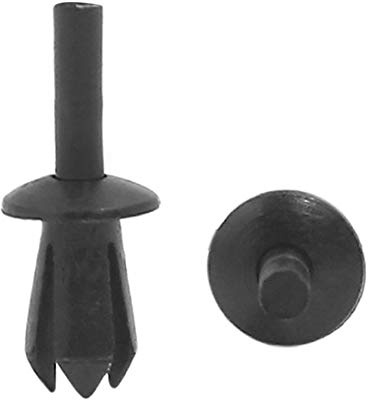 sourcing map Auto Kunststoff-Halteclips Für BMW 10 STK. | Material: Kunststoff, Größe: 27x10mm, Für Auto Innenverkleidung & Stoßstangen, Loch 5mm, Bus, LKW, Wohnwagen