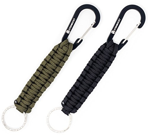Steinbock7 Dolomiten Paracord Schlüsselanhänger 2er Set - Robust, Stylisch & Vielseitig, 18cm, 160kg Belastbar, ideal für Outdoor & Alltag