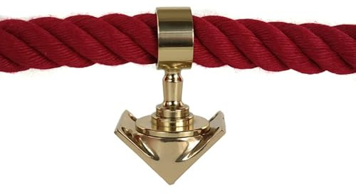 Support d'angle intérieur pour corde de main courante de 30 mm avec vis de fixation et chevilles (cordes de rampe)