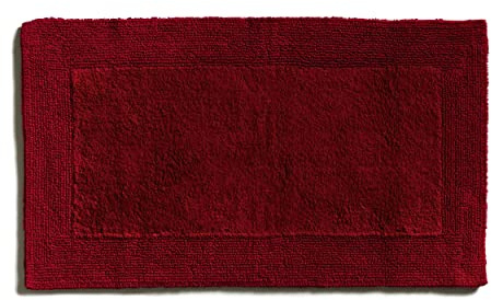 MÖVE Loft Getuftete Badematte 60 x 100 cm aus 100% Baumwolle, Ruby