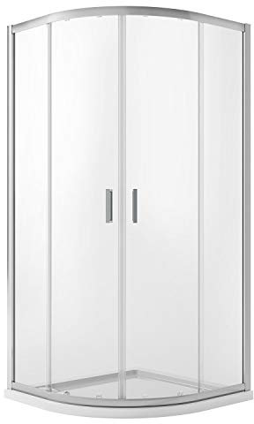 Cabine Paroi Douche Demi-Circulaire 90x90 H198 Transparent 6mm mod. Ready