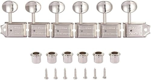 Dopro Nickel Split Shaft Vintage Guitar Tuning Keys Pegs Guitar Tuners Machine Heads for Strat Tele