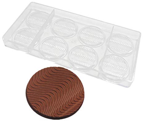 Round Cookie Shape Polycarbonate Chocolate Mold Medal Chocolate Maker DIY Chocolate Mould