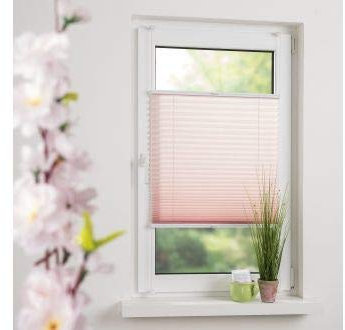 Liedeco Klemmfix Plissee Pastell Abmessungen: 045 x 150cm Farbe: Altrosa