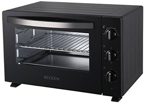 Becken 6618295 Mini-ugn, rostfritt stål, svart