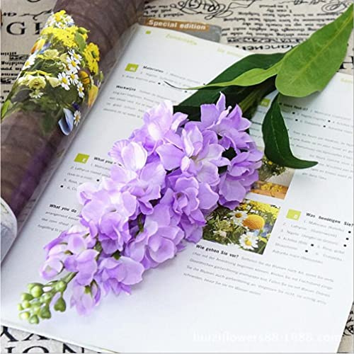 Equirider Flores Artificiales Grandes de la Rama de la Flor de la Violeta del Jacinto para el otoño decoración de la Boda del hogar Corona de Flores Falsas