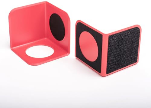 rati Nook 2x Kofferraum Organizer Klett & Antirutschpads Gepäckfixierung Kofferraum - Auf jeder Oberfläche -Designprämiert iF Award - Universal Auto Zubehör für Taschen Flaschen Boxen usw. - Rot