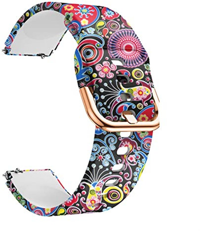 FACDEM 18 mm Smartwatch-Armband für Garmin Venu 2S/Vivoactive 3S 4S Silikon-Armband Ersatzarmband Zubehör für Active S Armband, 18mm For Venu 2S, Achat