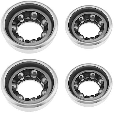 YINETTECH 2 tazze per asse anteriore per mozzo anteriore 5/16 e 2 tazze per asse posteriore per mozzo posteriore da 3/8 accessori per mountain bike con 2 cuscinetti anteriori e 2 posteriori