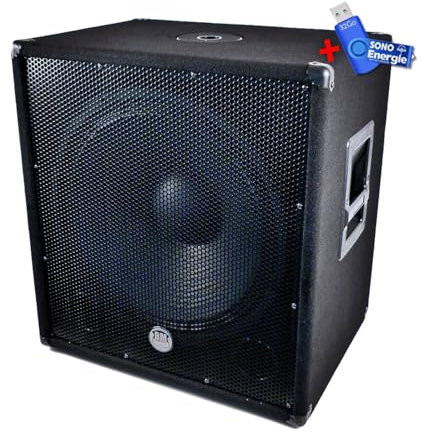 BMI subwoofer Activo 46cm 1200W Full Range BM Sonic + Llave USB 32GB
