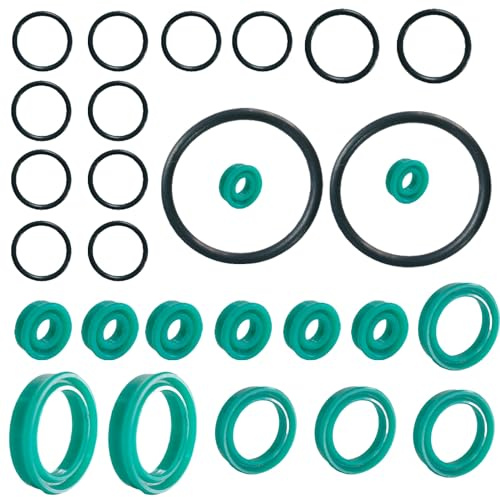 BIGLKNM Hydraulic Cylinder Seal Kit Fit for 1990-2001 Mercedes Benz SL R129, Log Splitter Parts Hydraulic Cylinder Rebuild Kit Replace for OEM 1298001672 1298001772