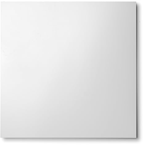 Decorline 2 Piatti Decorativi Quadrati a Specchio, Decorazione da Tavola Riutilizzabile per Eventi come Matrimoni, Compleanni, Capodanno, Natale, Decorazioni Pasquali - Quadrato Ø 33 cm - Argento