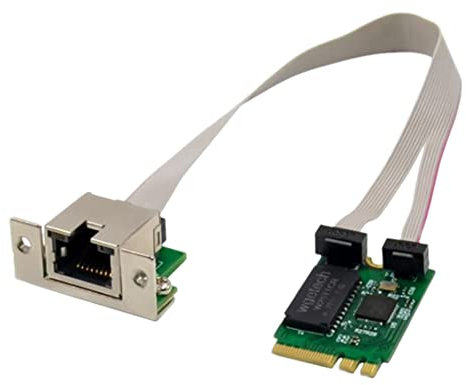 Borimend M.2 A+E 2.5G Ethernet Adapter 2.5G/1G/100M Multi-Gigabit M.2 Network Card 8125B COM