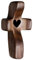 XPEX 1 Piezas Crucifijo de Nogal, Figura de Jesús de Madera Vintage Cruz Colgante Adorno Cristiano, Regalo Adorno de Oración, Colgante, Nacimiento, Comunión, Bautizo (Negro)
