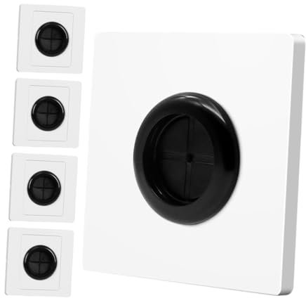 jojofuny 5stücke Teiliges Kabelauslass-abdeckungsset Mit Gummipolster Wandplatte Mit Flexiblem Durchlass Kabeldurchführung Kompakt Leicht Für Tv Soundsysteme Einfache Kabelorganisation Zuha