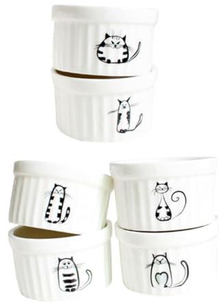 MAGICLULU Ensemble De Bols En Céramique Pour Mini Gâteaux Bords Lisses Pour Salade Petit-déjeuner Dessert Robuste