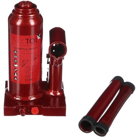 SIXTOL SX Bottle Jack Premium 2T | Cric hydraulique Bouteille Compact | Levage Voiture, remorque, Moto