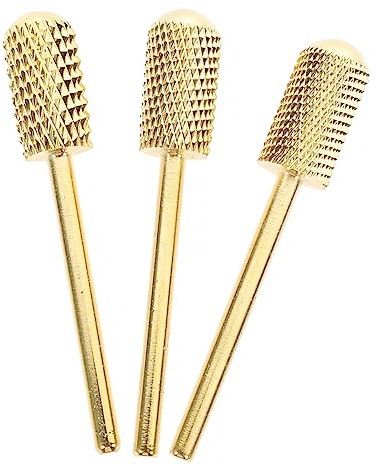 VICASKY Nagelbohrer Metall 3 Stück Wolframstahl Fräser Bits Für Maniküre Pediküre Nagelstudio Zubehör Hautschutz Tragbar