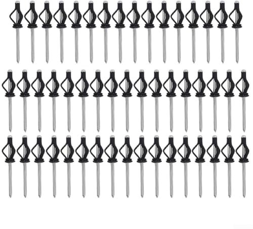 50 Stück Bootsnieten, 5,8 cm Kanuniete, robustes Tri-Grip-Werkzeug-Zubehör, für Heimwerker, Blech, Autoreparaturen, Möbel, Marine-Boot