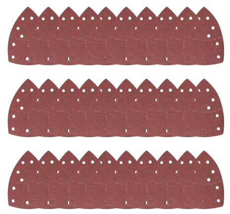 60PCS Mouse Sanding Sheets,11-Hole Mouse Sandpaper Sheets,Palm Sander Sandpaper Assorted Grits 40/60 /80/120 /180/240,Mouse Sand Discs for Detail Sanding
