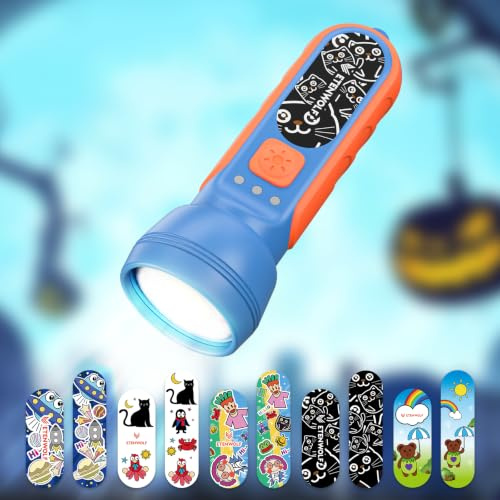 ETENWOLF L1 Rechargeable Flashlight for Kids with Fun DIY Stickers