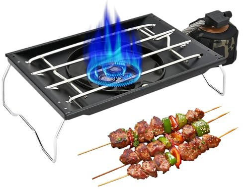 Stufa da campeggio, Bruciatore da cucina per griglia portatile - Bruciatore da esterno per escursionismo, pic-nic, sopravvivenza e viaggi in camper